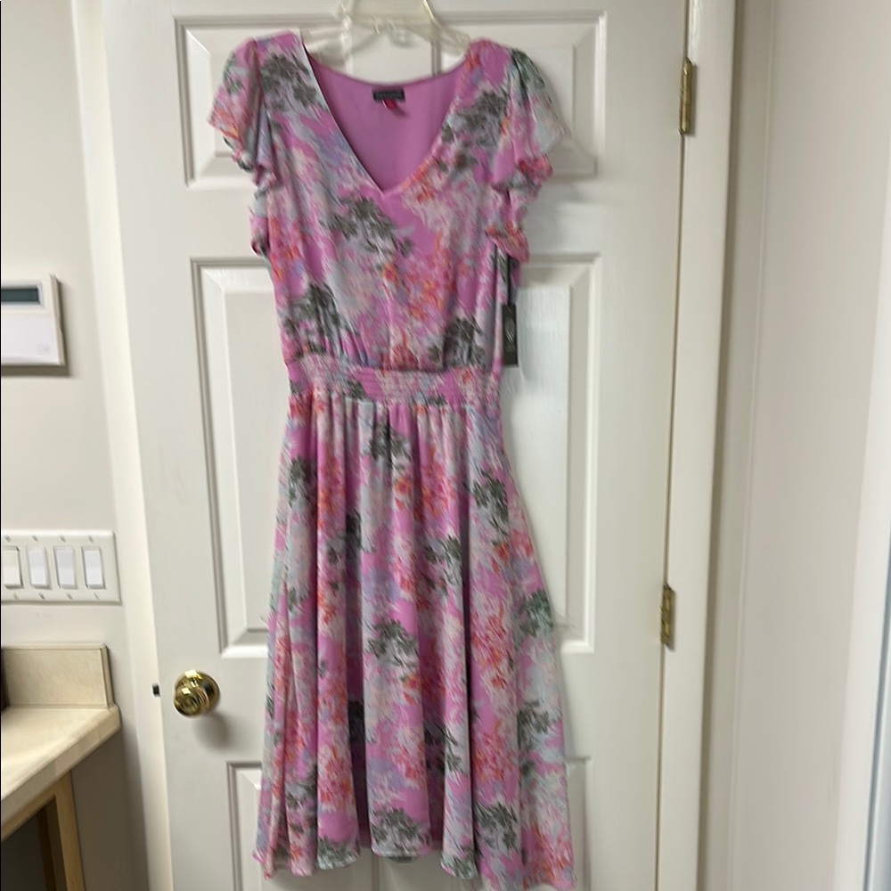Vince Camuto Pink and Purple Dress